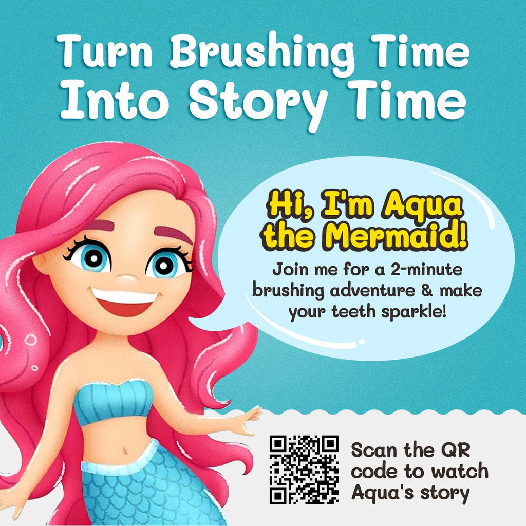 Aqua the Mermaid Toothbrush for Kids With Toy Fun