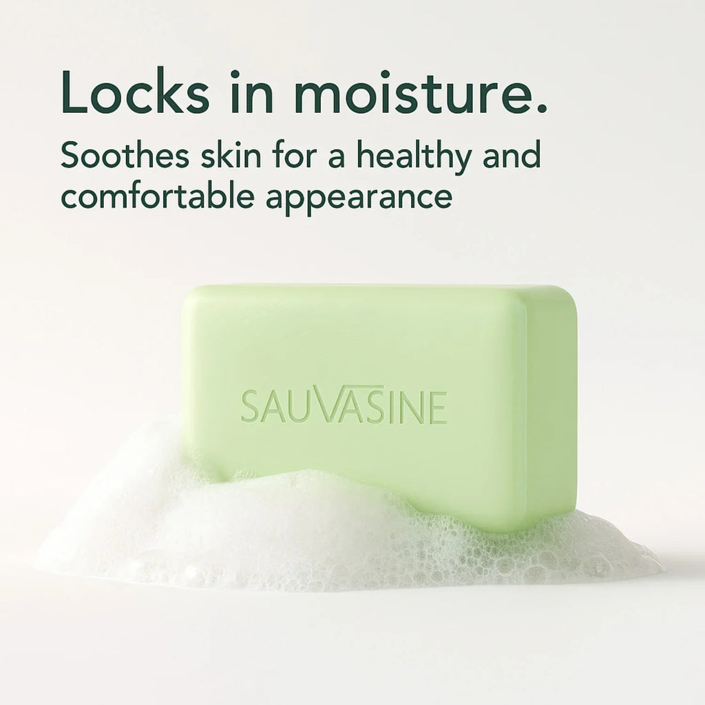 Tea Tree Oil Soap Bar for Men & Women, Deep Cleansing, Soothing for Dry Skin, Body Odor Care, Exfoliates & Firms Skin, 100g